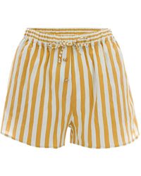 Sessun - Agde Striped-Pattern Drawstring Shorts - Lyst