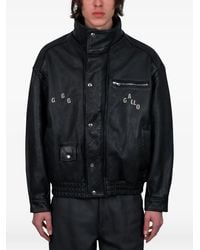 PALY - Leather Bomber Jacket - Lyst