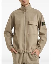 Stone Island - 1200033 Wool Nylon Flannel-Tc Overshirt - Lyst