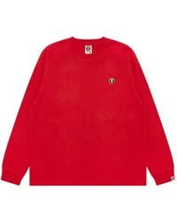 Aape By A Bathing Ape - Moonface-Patch Long-Sleeved T-Shirt - Lyst
