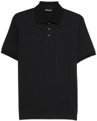 Emporio Armani - Logo Cotton Polo Shirt - Lyst