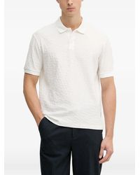 ARMANI EXCHANGE - Logo-Patterned Polo Shirt - Lyst