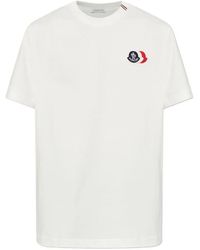 Moncler - Logo-Patch Short-Sleeve T-Shirt - Lyst