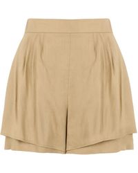 Alberta Ferretti - Short Courte À Taille Haute - Lyst