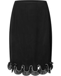 ROTATE BIRGER CHRISTENSEN - Chiffon Ruffle Mini Skirt - Lyst
