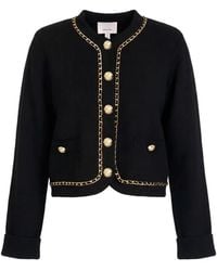 Cinq À Sept - Benoite Chain-Trim Cardigan - Lyst