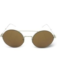 MCM - Double-Bridge Round-Frame Sunglasses - Lyst