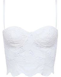 L'Agence - Bralette Met Bloemenkant - Lyst