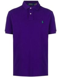 Polo Ralph Lauren - Embroidered-Logo Short-Sleeve Polo Shirt - Lyst