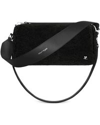 Courreges - Medium Three Sixty Curly-Wool Shoulder Bag - Lyst