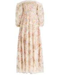 Needle & Thread - Lunaria Floral Ruffled Gown - Lyst