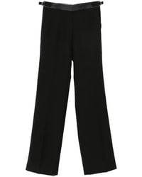 Wales Bonner - Satin-Trim Buckled-Waist Trousers - Lyst