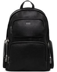 Guess - Pebbled-Effect Zip-Around Backpack - Lyst