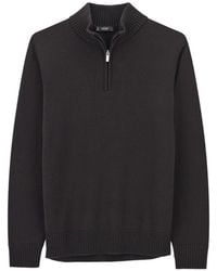 BOGGI - Roll-Neck Jumper Quarter-Zip Superfine Merino Wool - Lyst