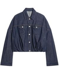Dries Van Noten - Gathered Denim Jacket - Lyst