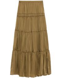Ulla Johnson - Silk Tiered A-Line Skirt - Lyst