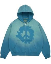DENIM TEARS - Peace Wreath Zip-Up Hoodie - Lyst