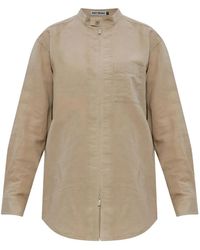 Issey Miyake - Paper-Esque U Button-Up Shirt - Lyst