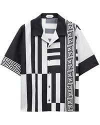 Versace - Printed Cotton-Silk Shirt - Lyst