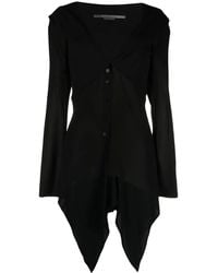Stella McCartney - Asymmetric-Hem Silk Cardigan - Lyst
