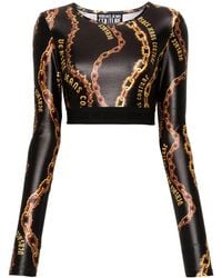 Versace Jeans Couture - Cropped Top - Lyst