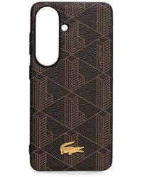 Lacoste - Coque De Samsung Galaxy S26 À Plaque Logo - Lyst