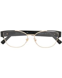 Versace - Brille Mit Ovalem Gestell - Lyst