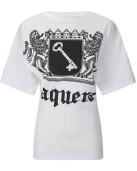 VAQUERA - Twisted-Effect T-Shirt - Lyst