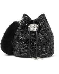 Versace - Mini La Medusa Crystal Bucket Bag - Lyst