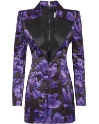 Philipp Plein - Duchesse Floral-Print Minidress - Lyst