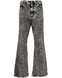 Marni - Marble-dyed Flared Jeans - Lyst