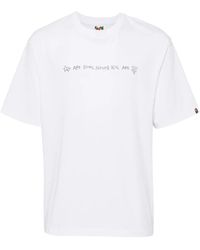 A Bathing Ape - Hand Drawn Logo T-Shirt - Lyst