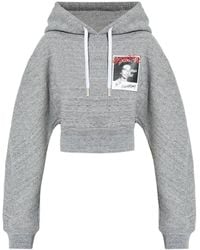 DSquared² - Felpa Con Stampa E Cappuccio - Lyst