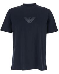 Emporio Armani - Logo Cotton T-Shirt - Lyst