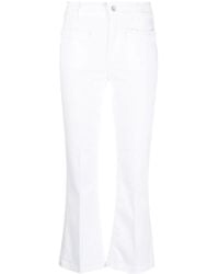 Liu Jo - Flared Cropped Trousers - Lyst