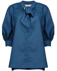 Max Mara - Gathered Blouse - Lyst