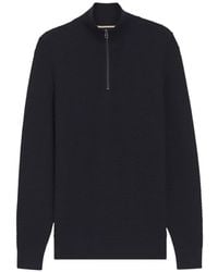 BOSS - Quarter-Zip Sweater - Lyst