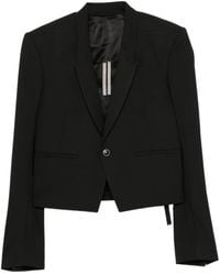 Rick Owens - Buckle-Strap Cropped Blazer - Lyst