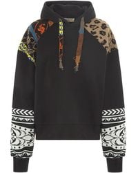 Akep - Hoodie Met Patchwork - Lyst