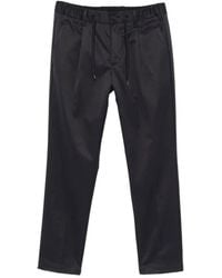 Herno - Drawstring-Waist Pleated Trousers - Lyst