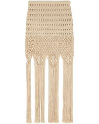 Alanui - A Love Letter To India Crochet Skirt - Lyst