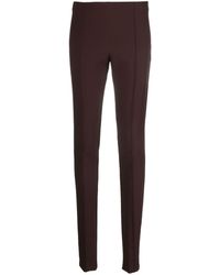 Semicouture - High-waisted Slim-cut Tapered Trousers - Lyst