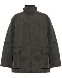 Rick Owens - Mac High-Neck Denim Jacket - Lyst