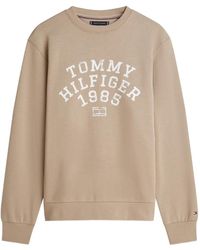 Tommy Hilfiger - Logo-Lettering Crew-Neck Sweatshirt - Lyst