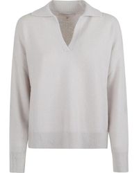 Antonelli - Strickoberteil mit Polokragen - Lyst