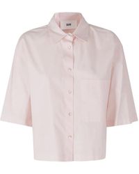 SOLOTRE - Cropped Shirt - Lyst
