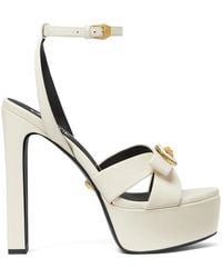 Versace - 140Mm Medusa Leather Sandals - Lyst