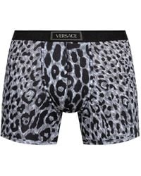 Versace - Shorts mit Leoparden-Print - Lyst