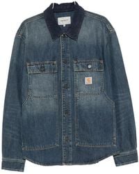 Carhartt - Logo-Patch Button-Down Jacket - Lyst