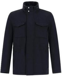 Herno - Wool-Cashmere Field Jacket - Lyst